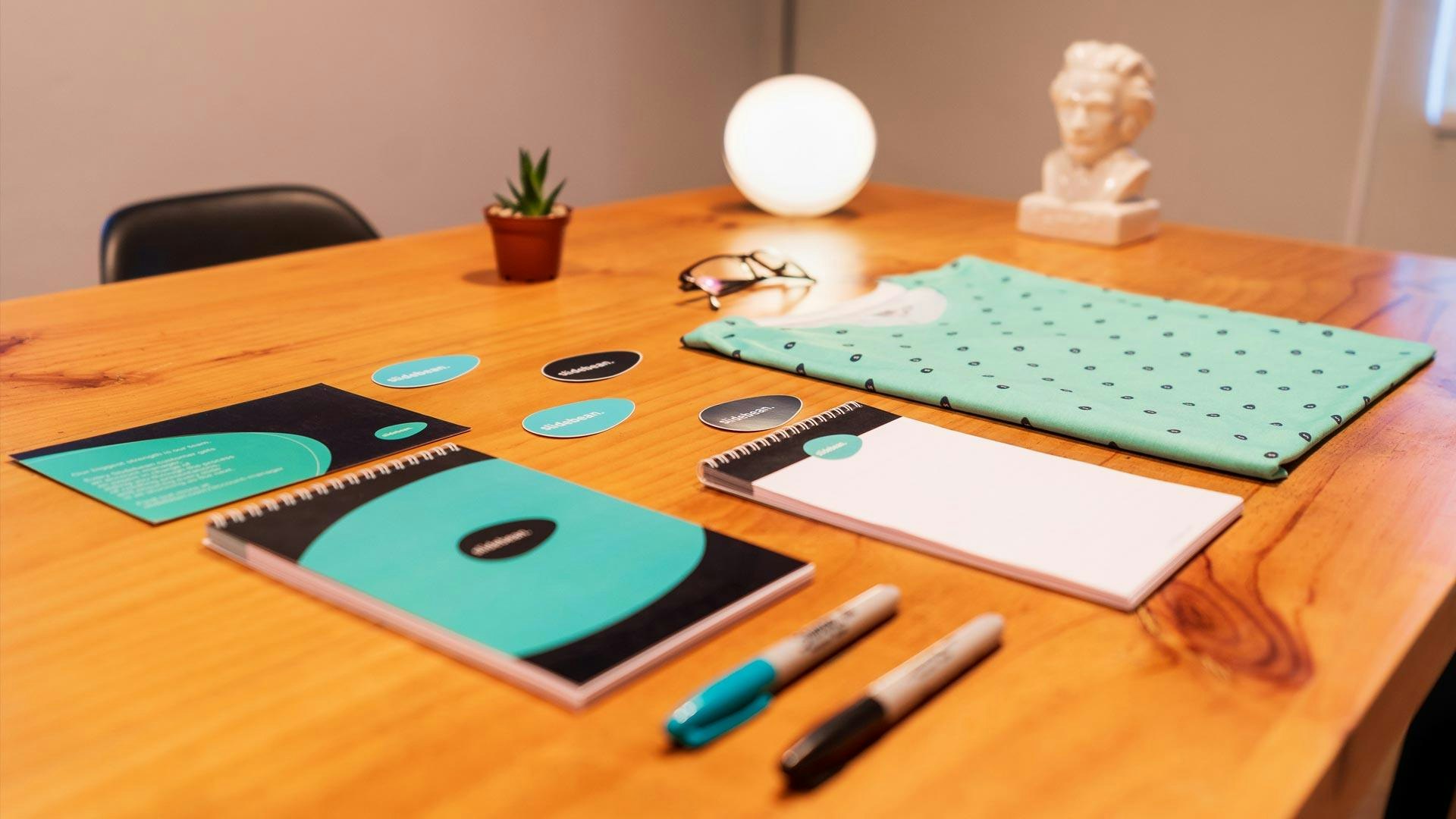 Brand Inventory Assets Laid Out on a Table
